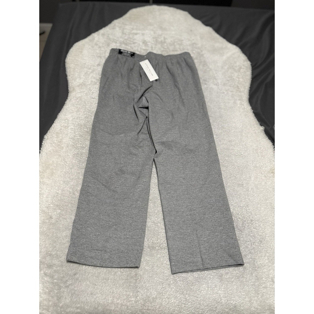 New Alfred Dunner Play Gray Pull On Pants Proportioned Short Size 12 - Picture 2 of 10